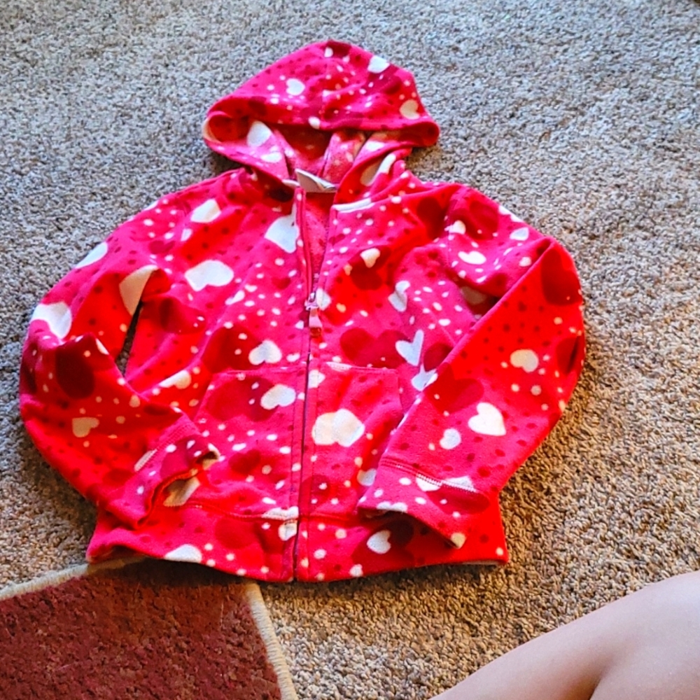 Girls zip hooded sweater